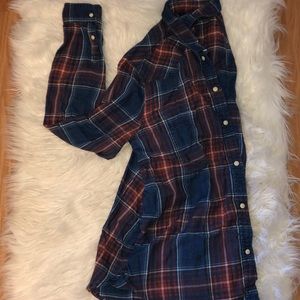 Multicolored Boyfriend Fit Flannel